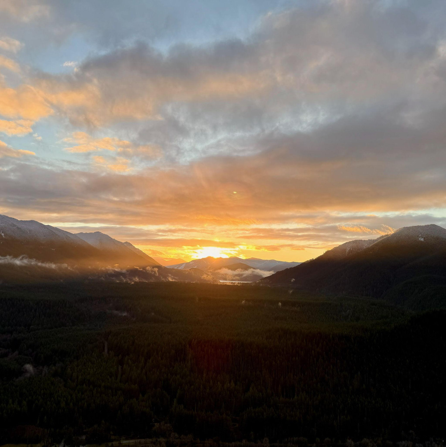 Perfect sunrise for the morning
