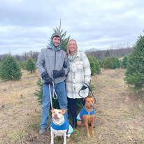 Picking out our first Christmas Tree