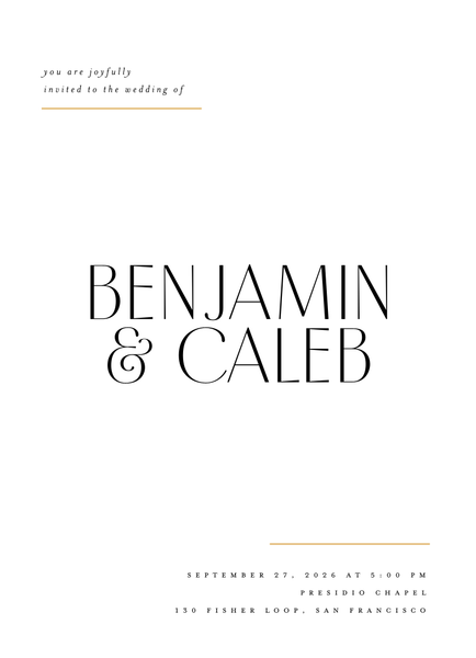 Mendoza Classic | White | Zola Wedding Invitations