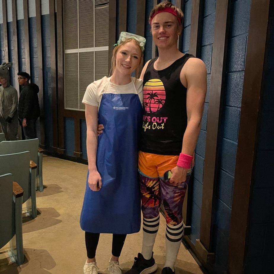Junior year coronation play… had to share Brayden’s fit