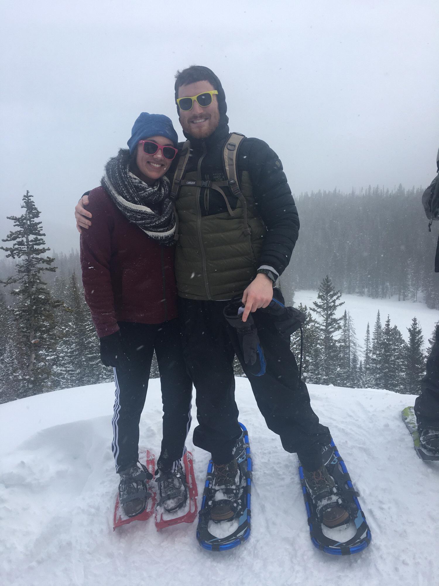 During our spontaneous snowshoe trip to Colorado where Alisha met Kyle and Becca Berg.