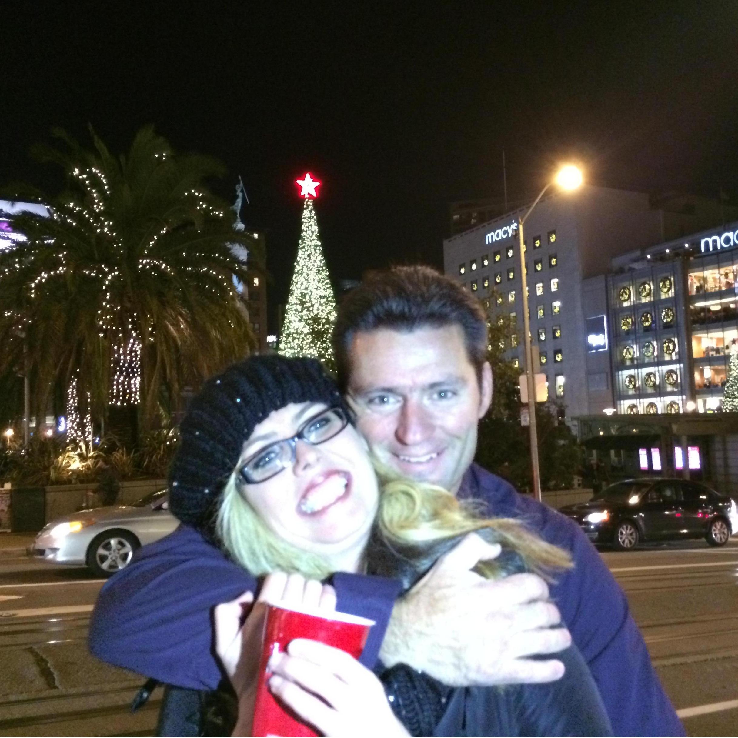 Went to San Francisco for Denise's birthday with our friends. Our first night out in the city together was so much fun! - December of 2014