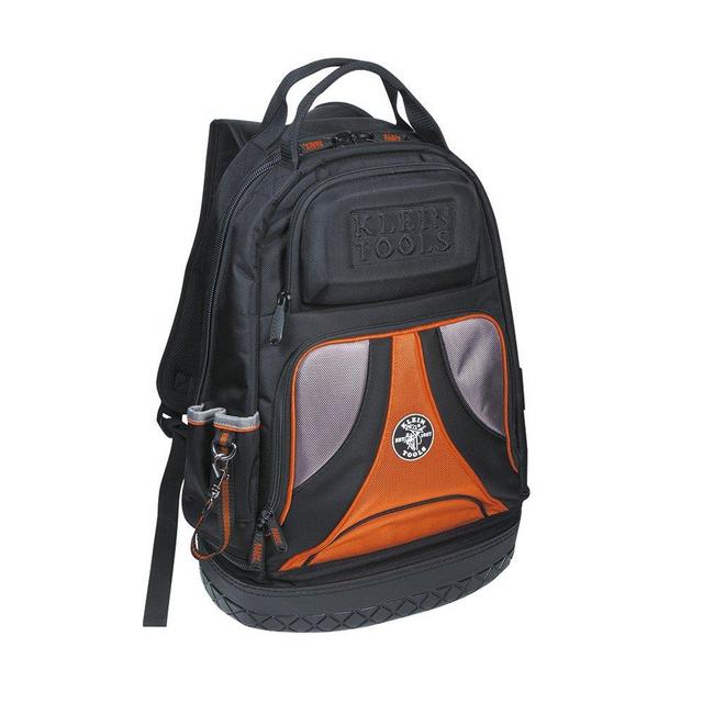 Klein Tools 55421BP-14 Tool Bag Backpack, Heavy Duty Tradesman Pro Tool Organizer / Tool Carrier with 39 Pockets and Molded Base