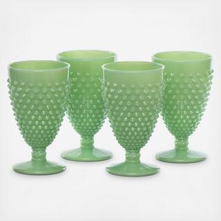 Gigi Hobnail Water Goblet, Set of 4