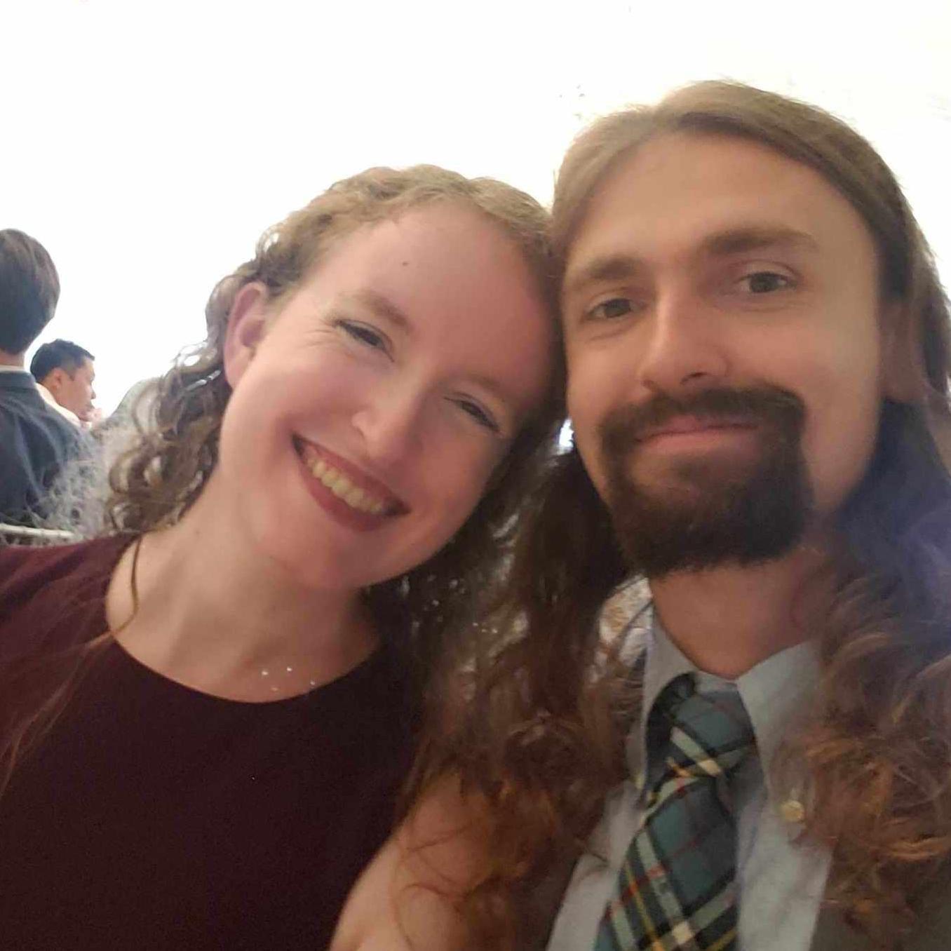 Us at a family wedding