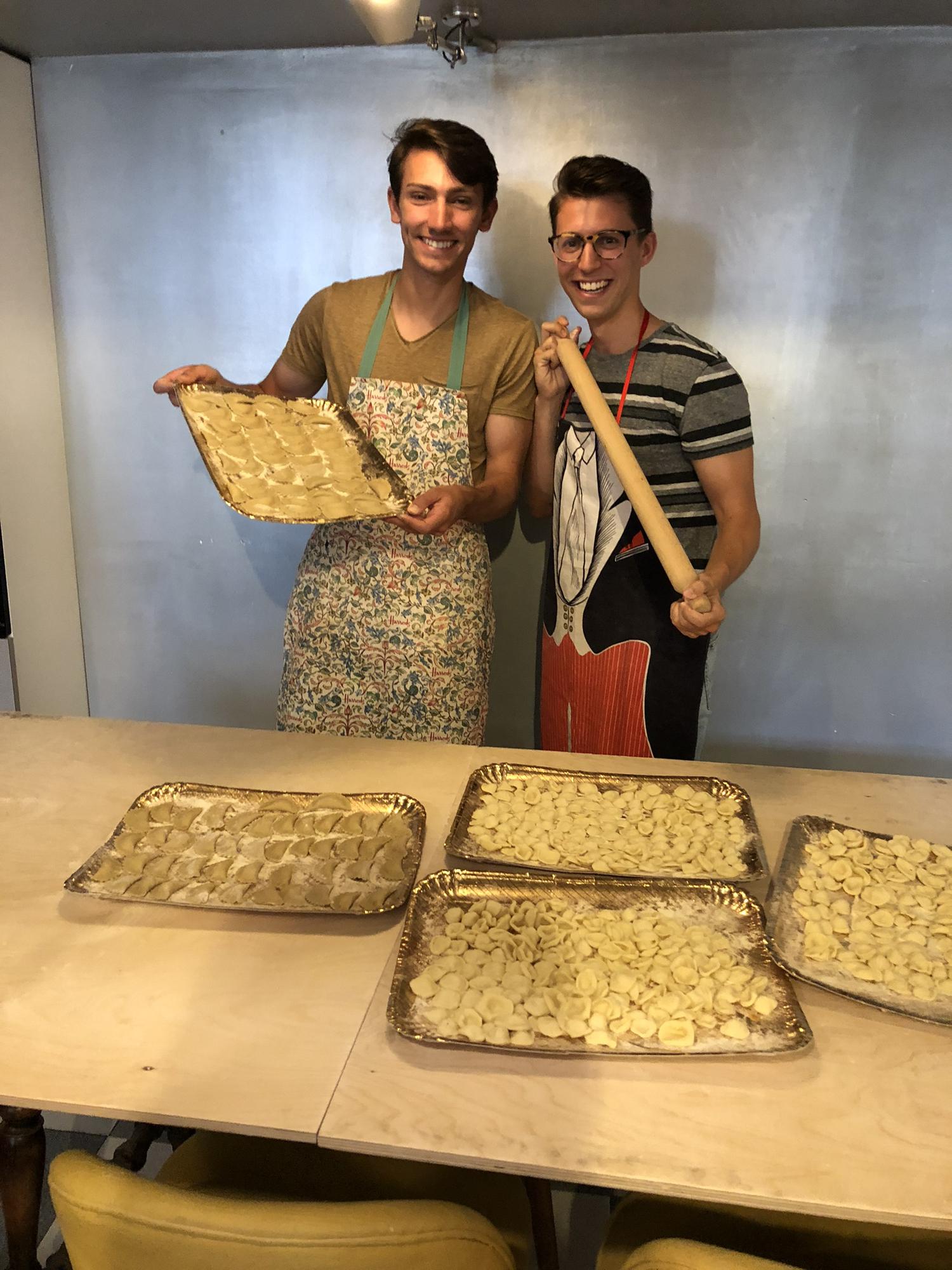 July 2019 - making homemade pasta in Milan, Italy