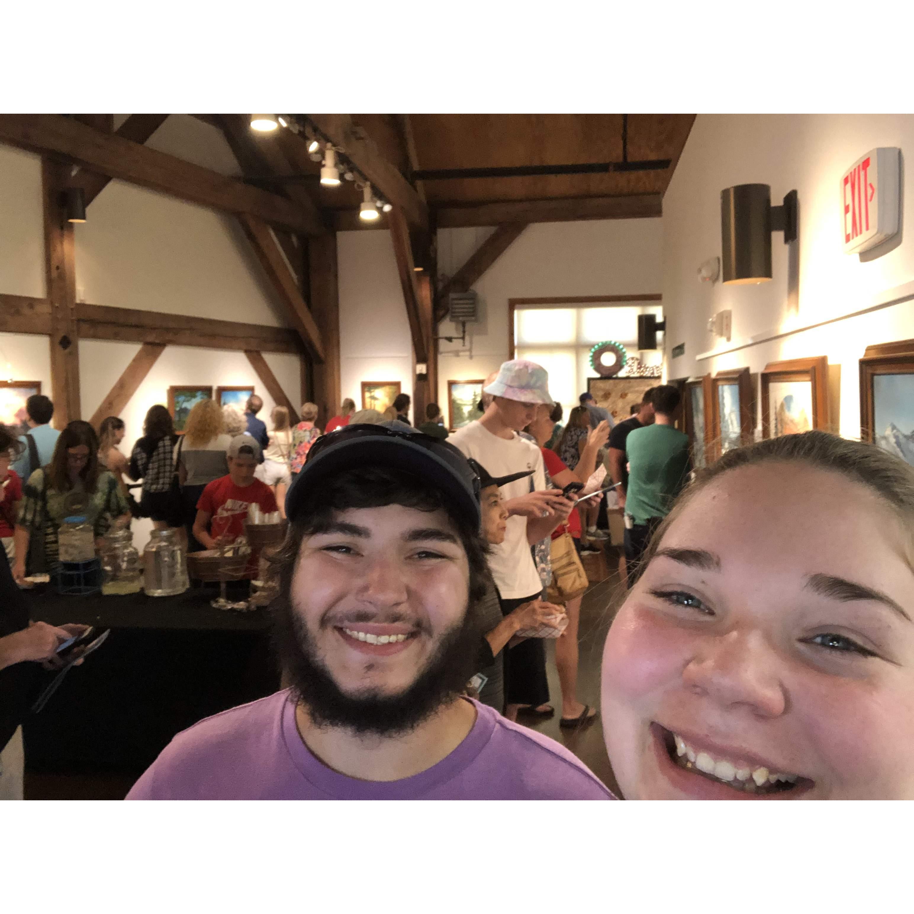 Us at Bob Ross in 2019 where DJ LOVED it.