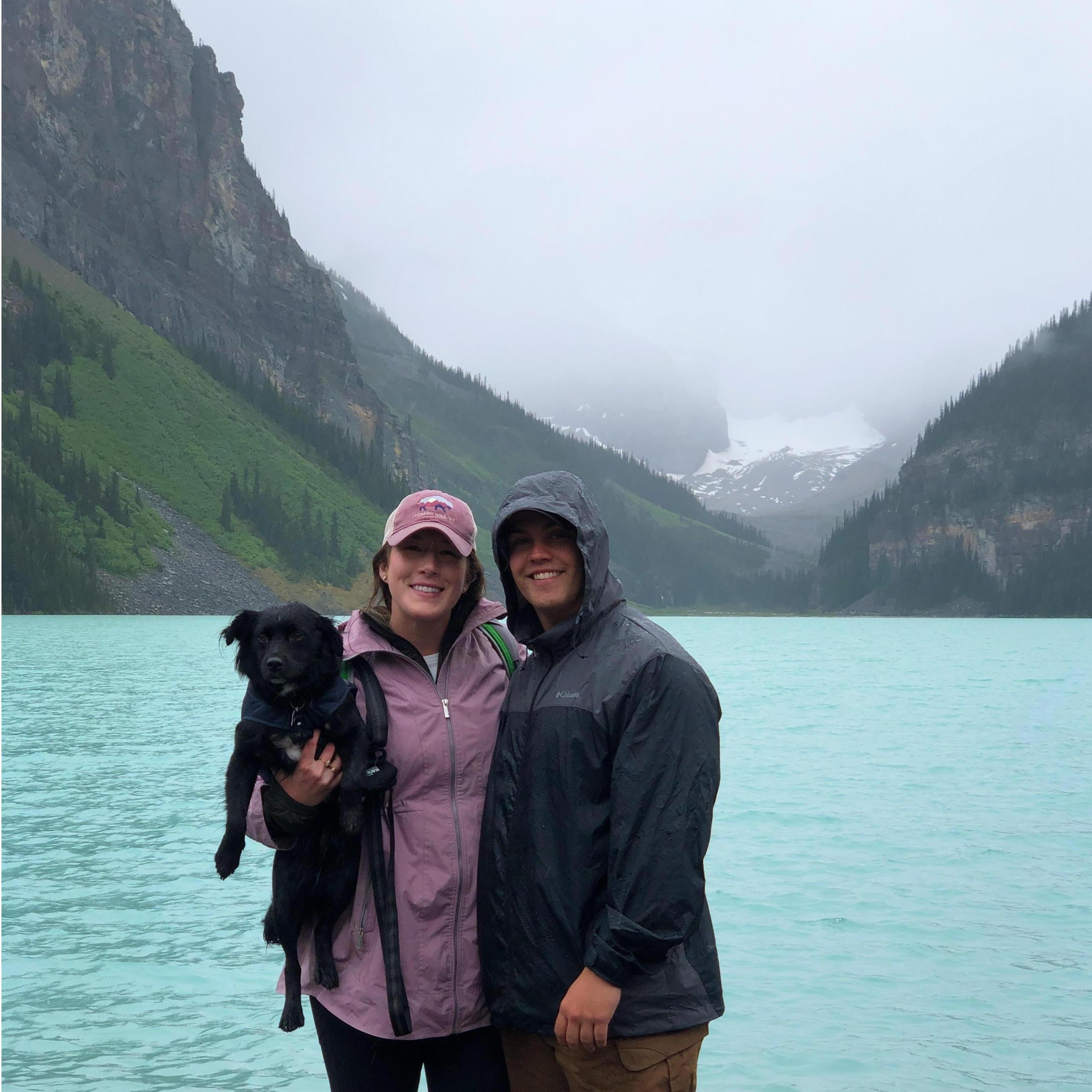 Lake Louise in Banff National Park during our big move to Alaska, July 2019