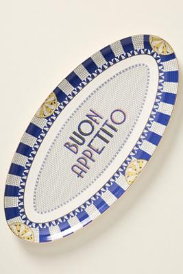Bistro Tile Stoneware Platter: Italy Edition