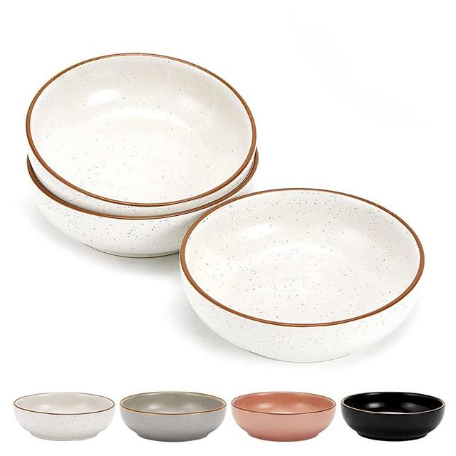 Ceramic Cat Bowls, Cottagecore Pet Bowl Cat Dishes for Food and Water, 5.19 in Cat Food Bowl 3 Pack Pet Dishes for Cats, Matte Finish