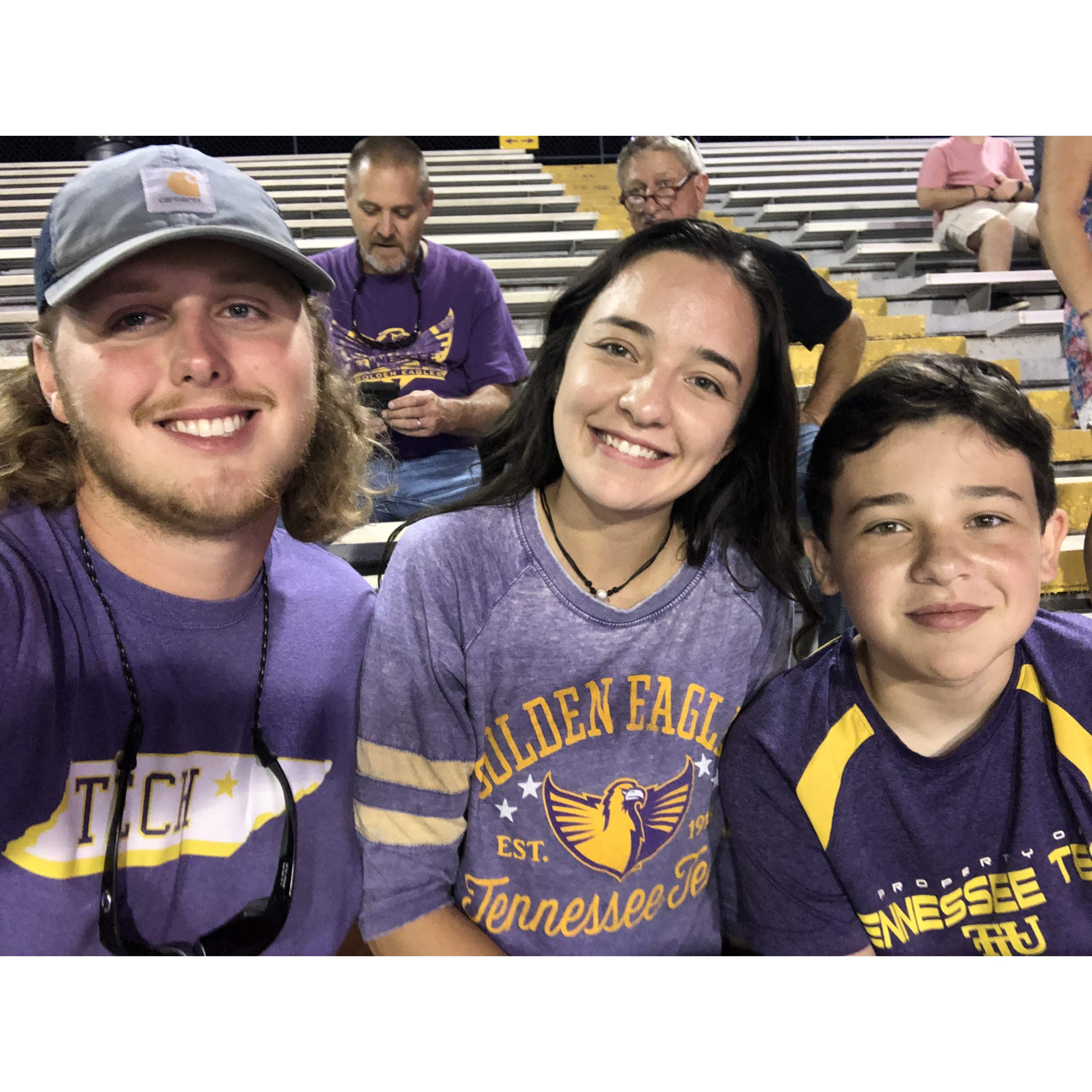 Taking Sam to a Tech game 2019