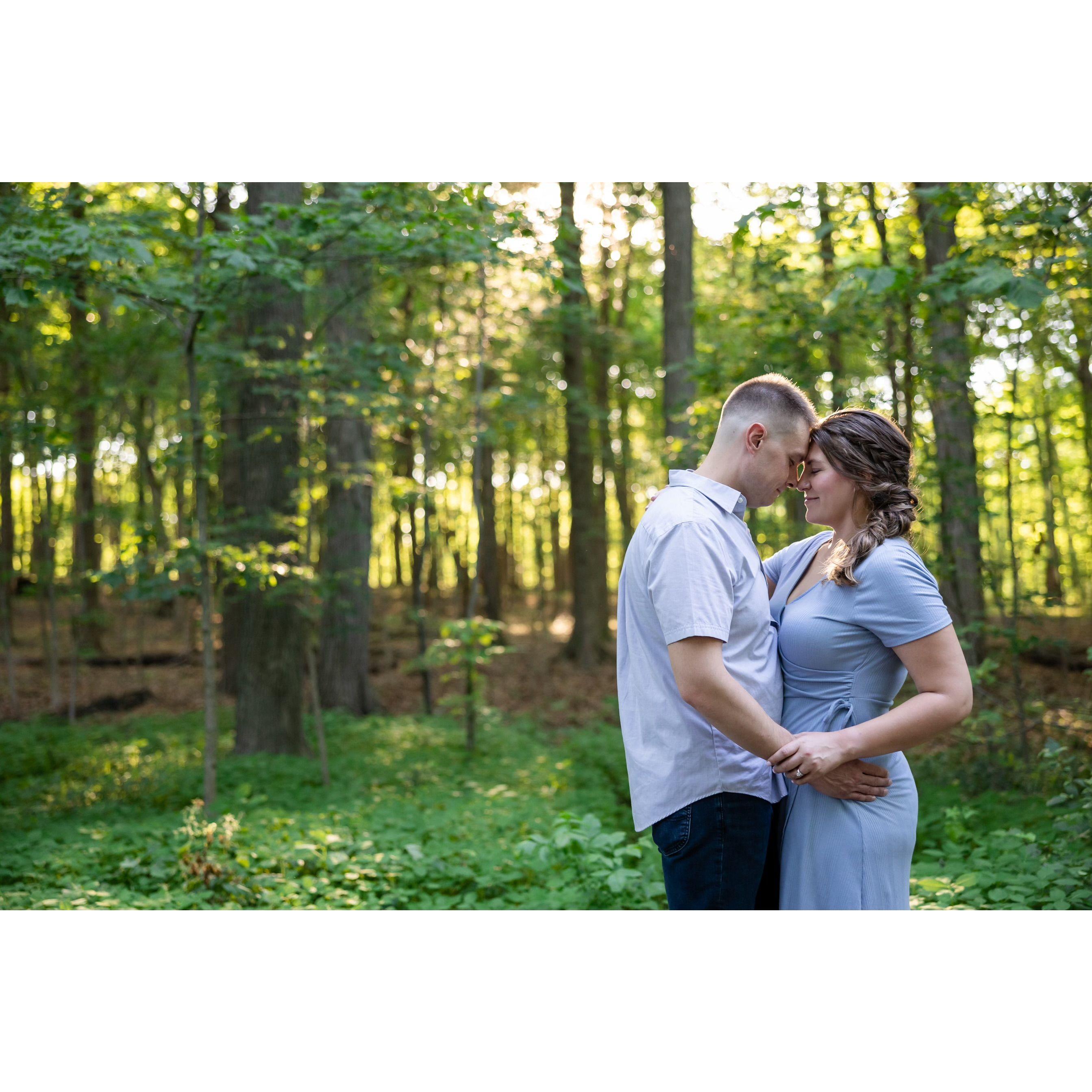 Summer 2024: Preparing for our wedding and taking engagement photos.