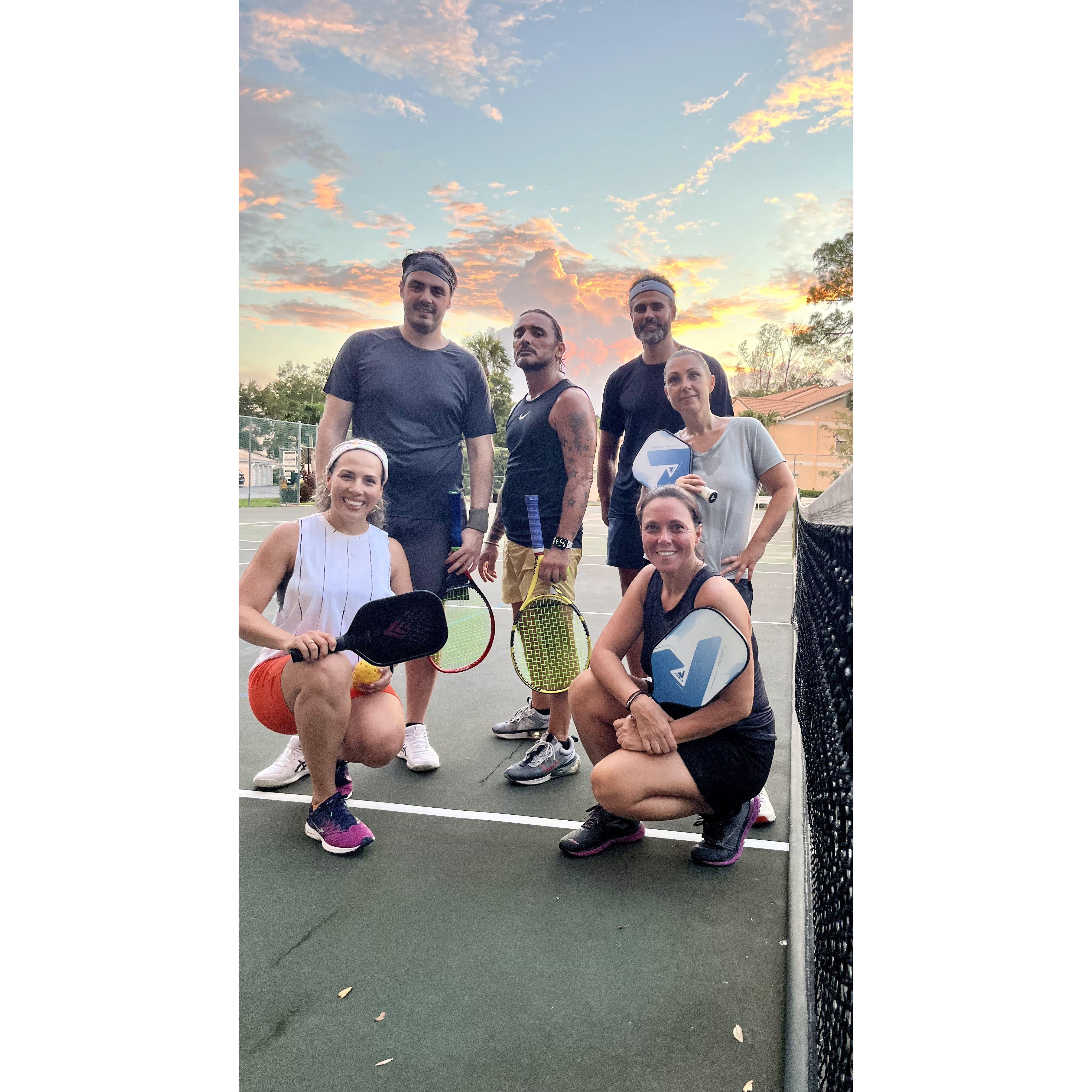 Pickleball with our friends.