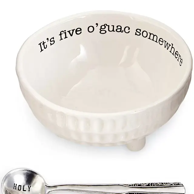 Mud PieCirca Ceramic 2-Piece Guacamole Set