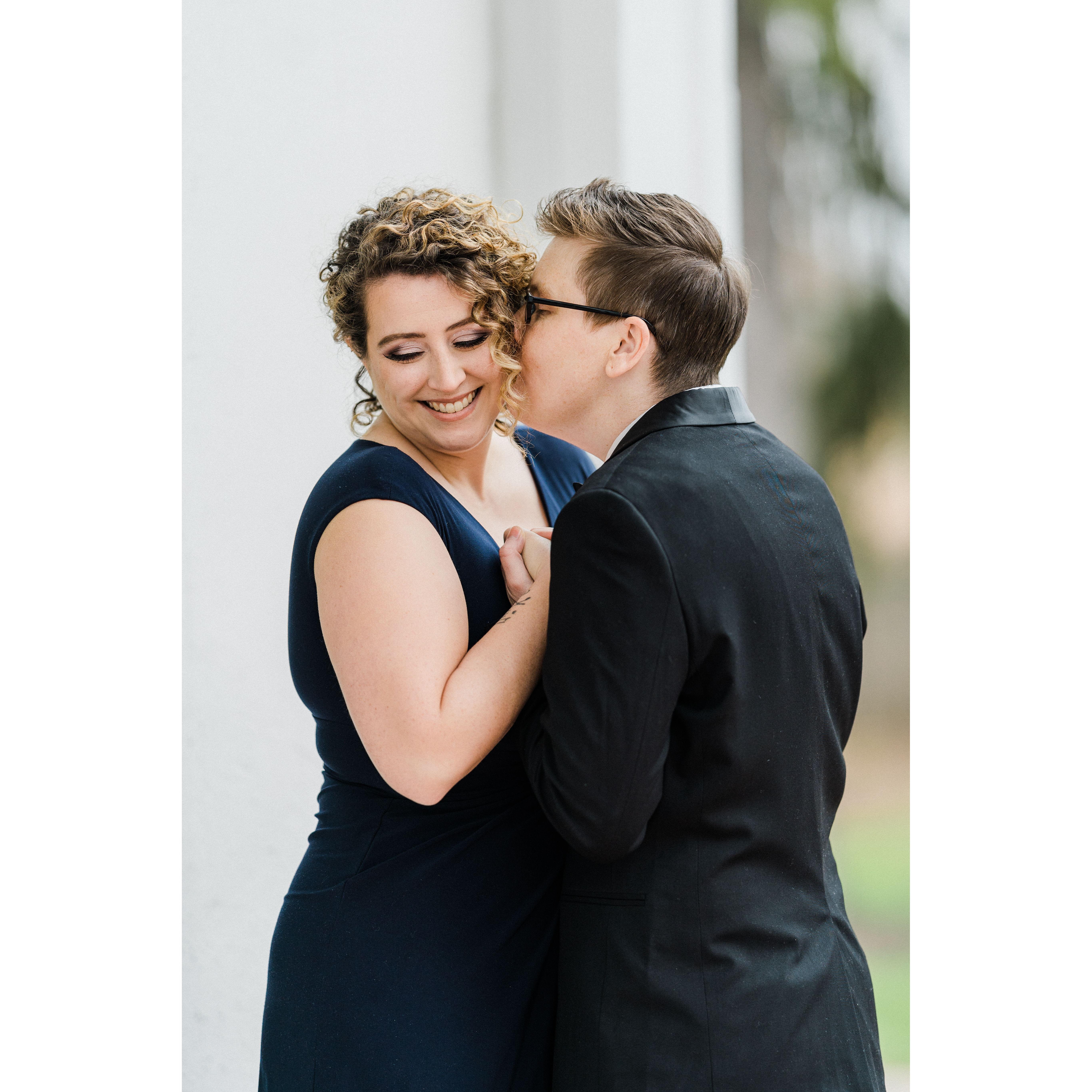 Photo by Sarandon Smith - We were models for a wedding magazine!