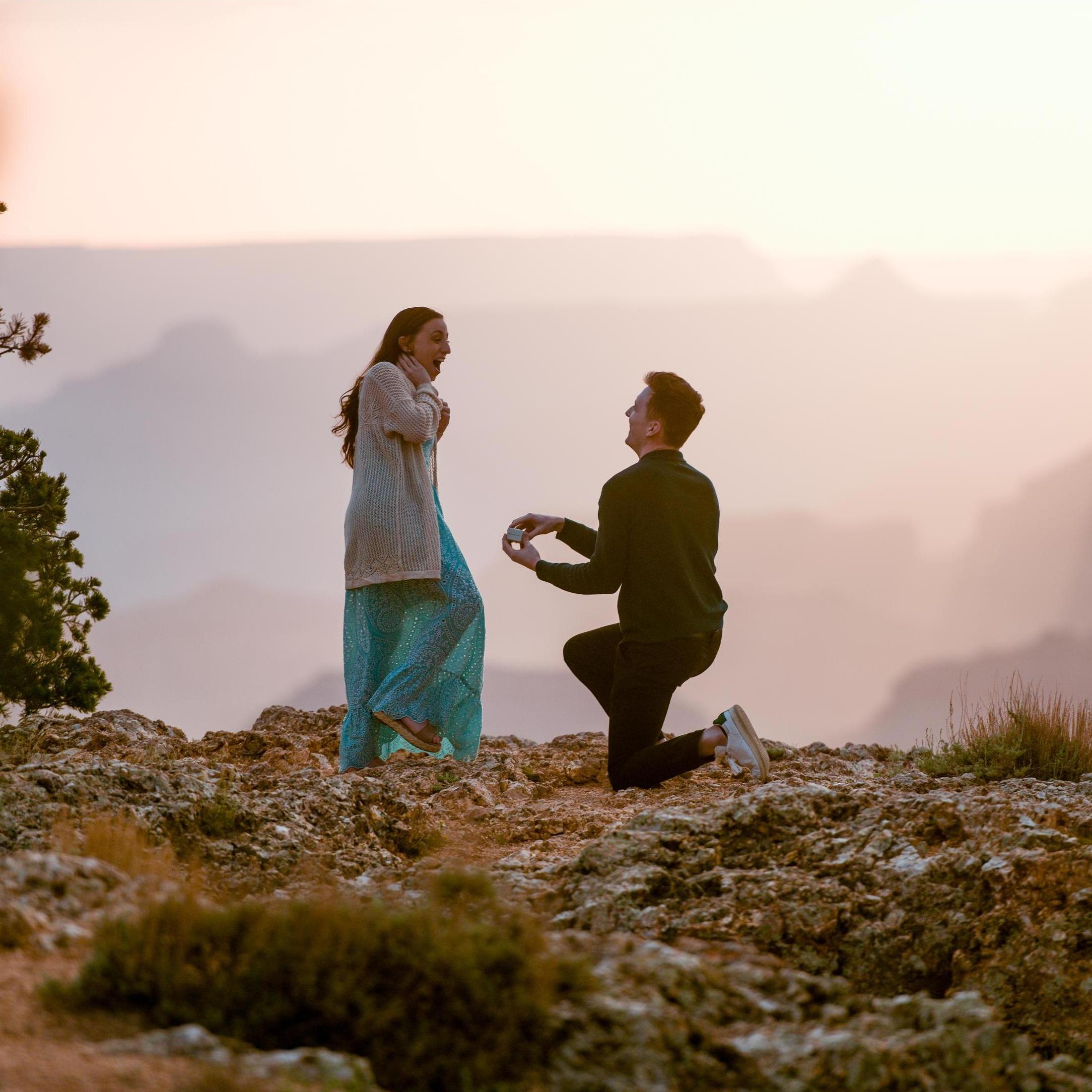 The moment Will got down on one knee.