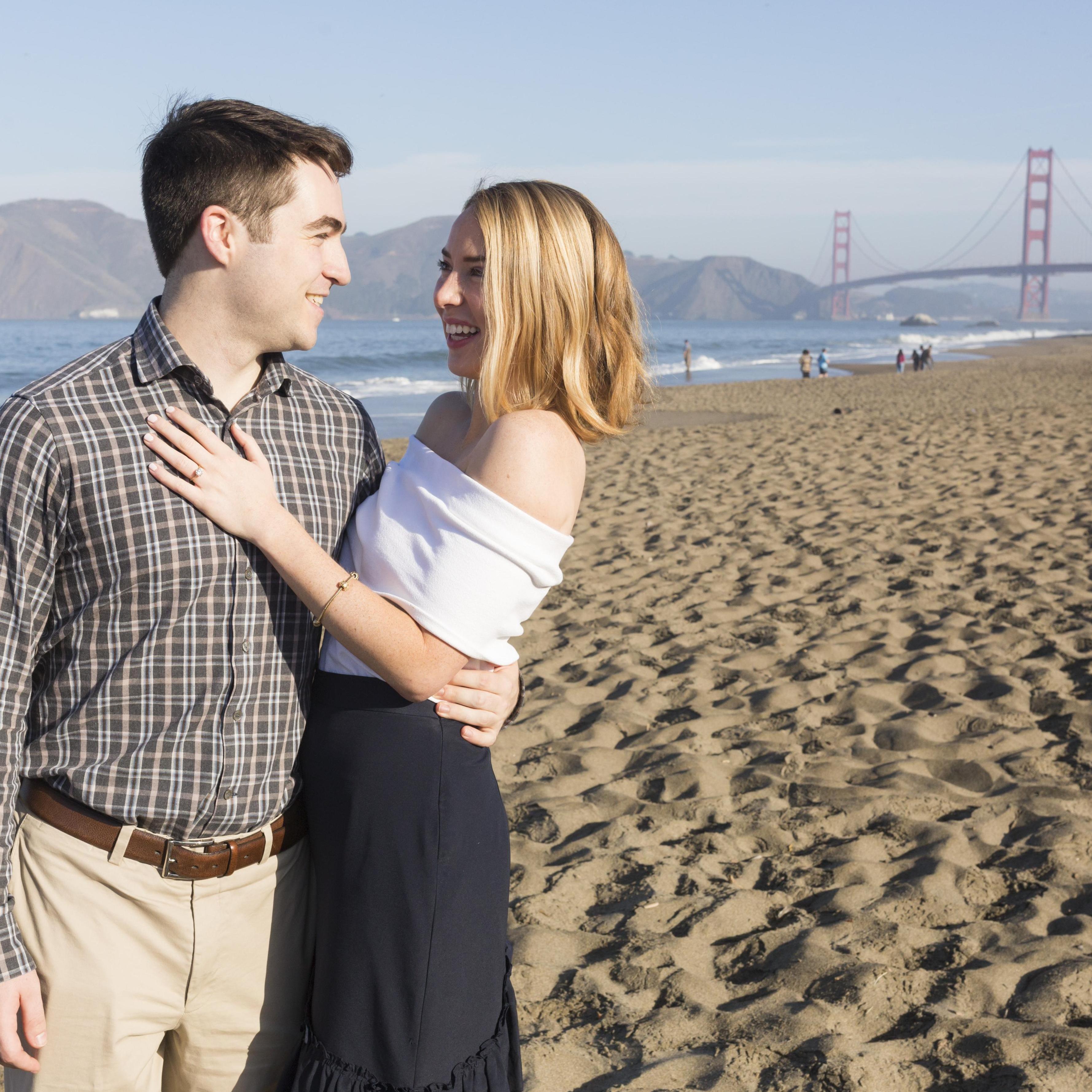 Right after the proposal.
Baker Beach, San Francisco, CA.