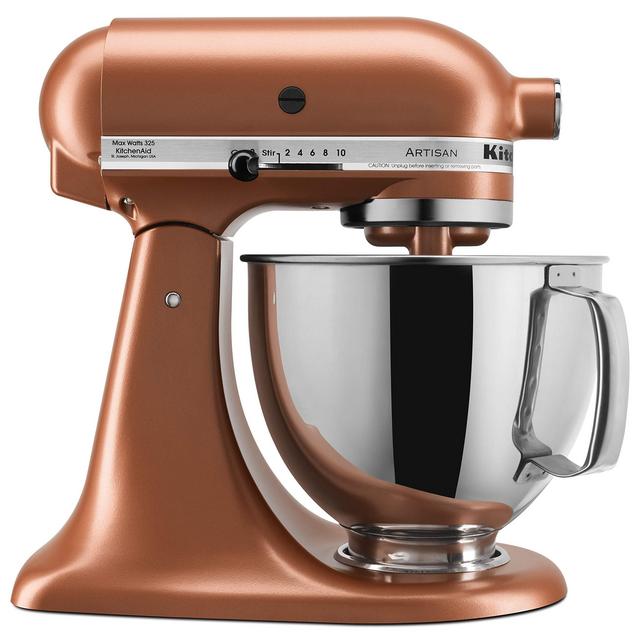 KitchenAid KSM150PSCE Artisan Stand Mixers, 5 quart, Copper Pearl