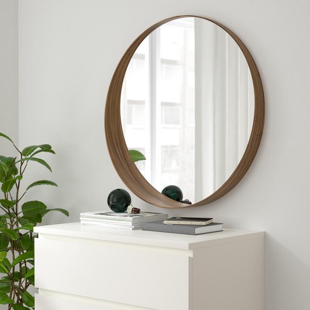 Ikea Stockholm Mirror, Walnut Veneer, 31.5"