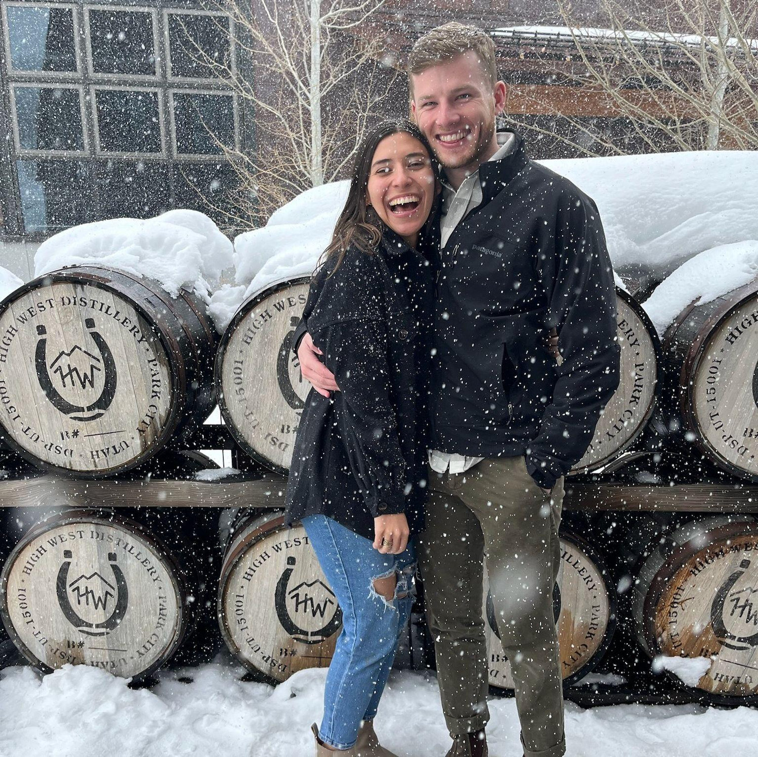 Who would've thought two Texans could be this happy in snow??