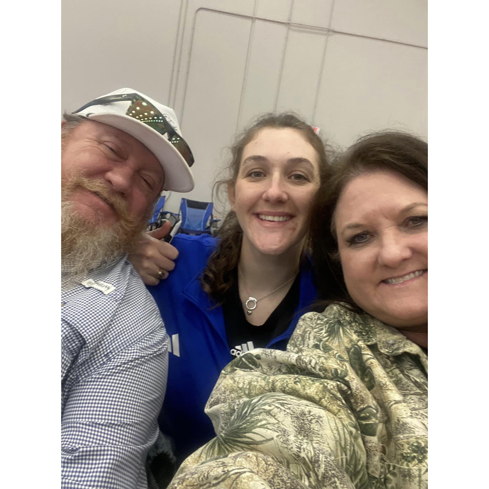 Supporting our FAV Volleyball coach - Kadi Berry - at a tournament