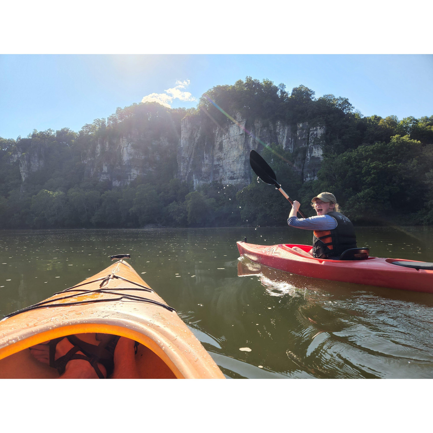 Nathan's 6 month date: Kayaking!