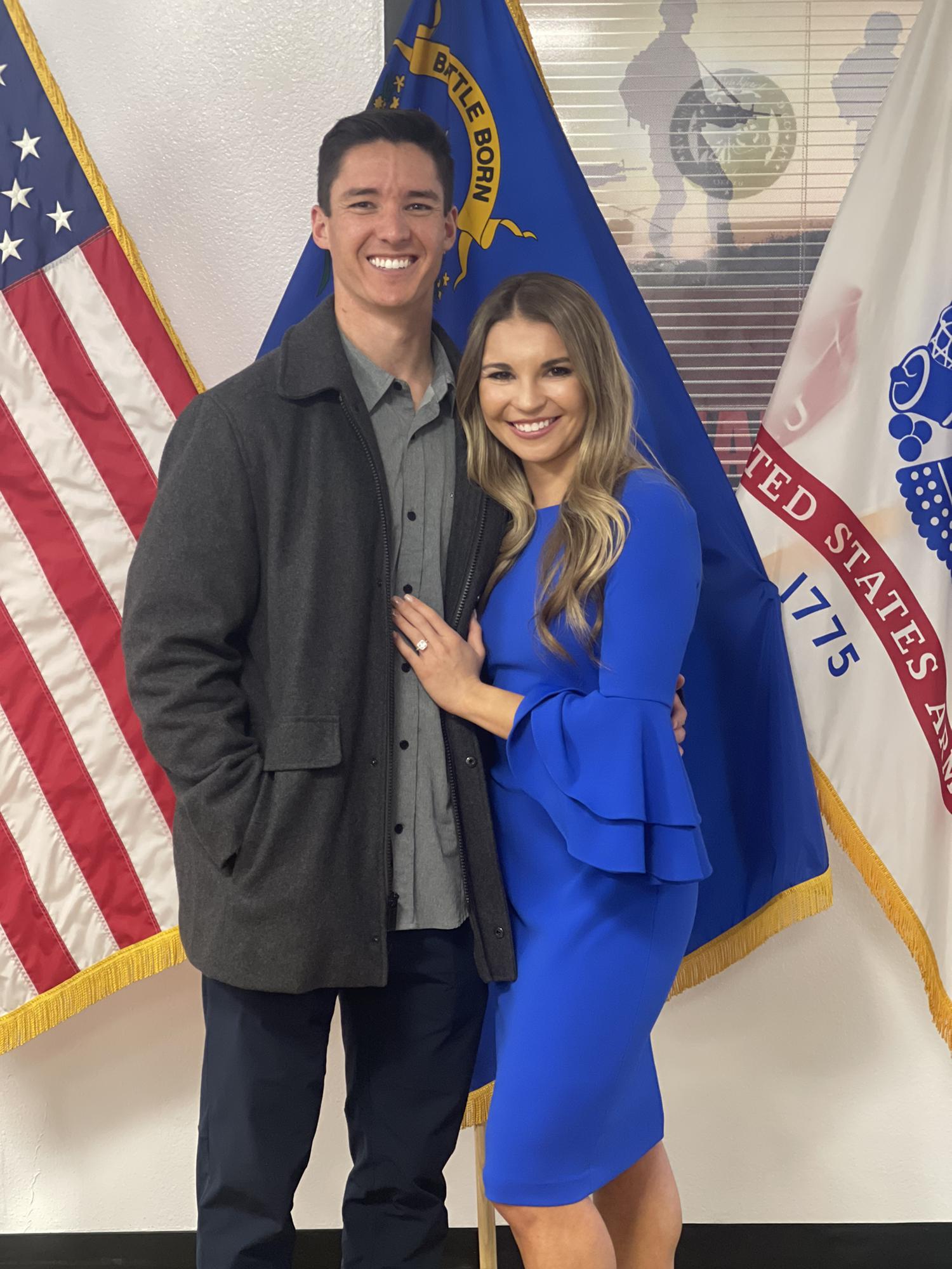 Hailey swearing into the Nevada Army National Guard