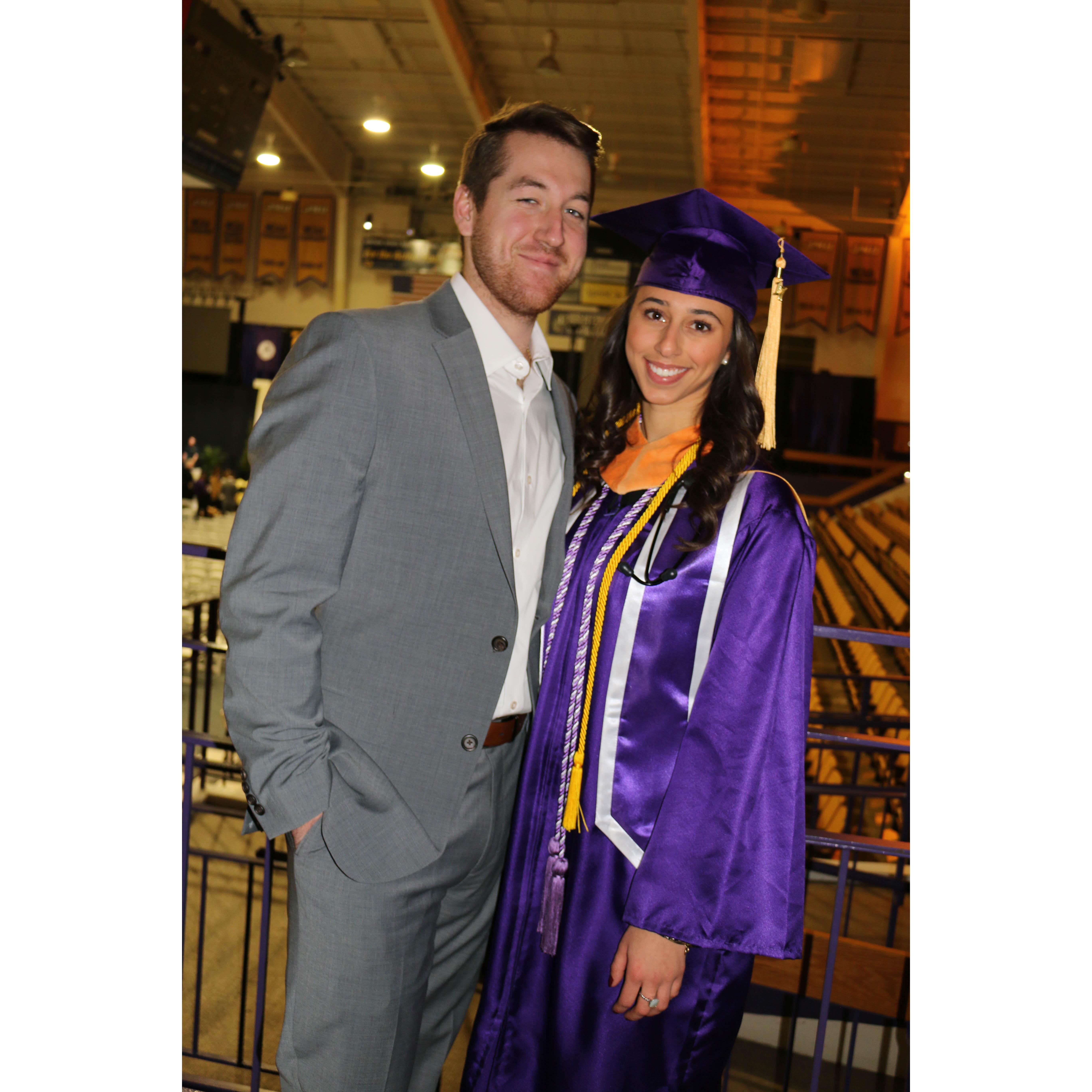 Moriah's graduation from JMU.