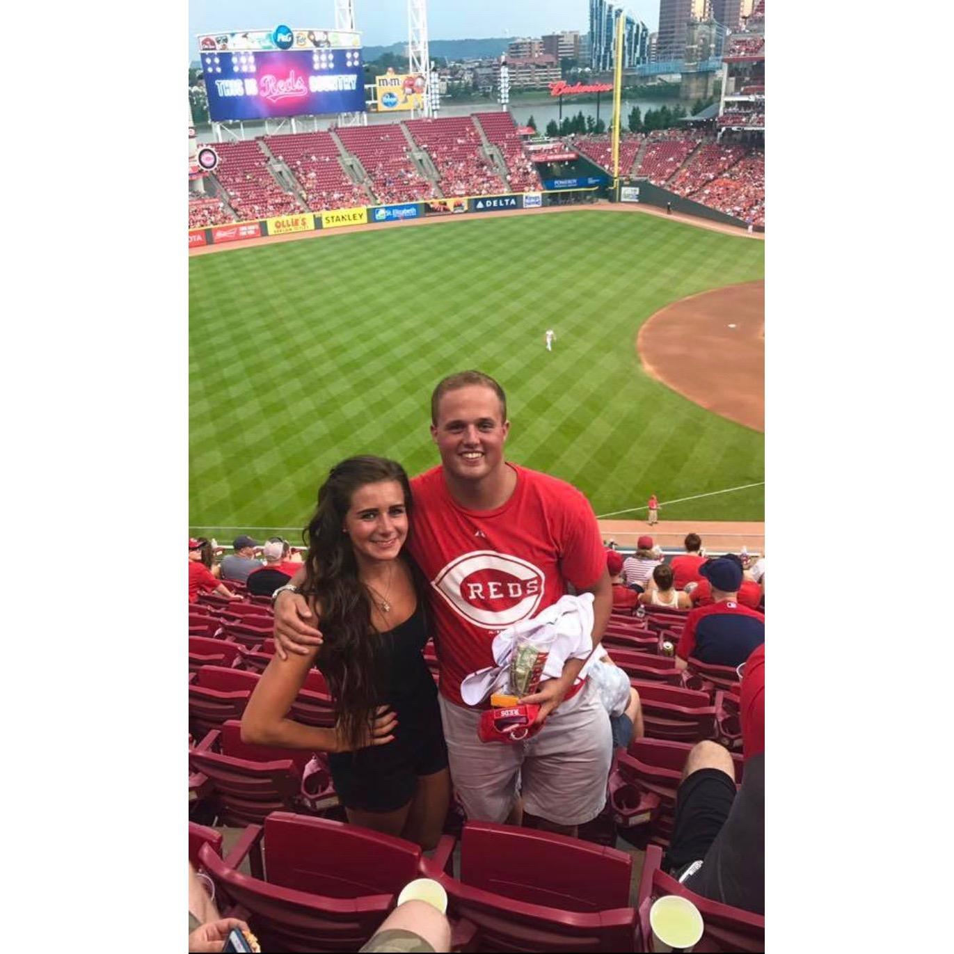 We both love the Reds and love baseball!