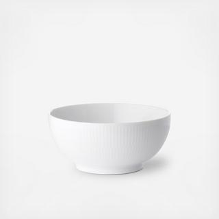 White Fluted Bowl