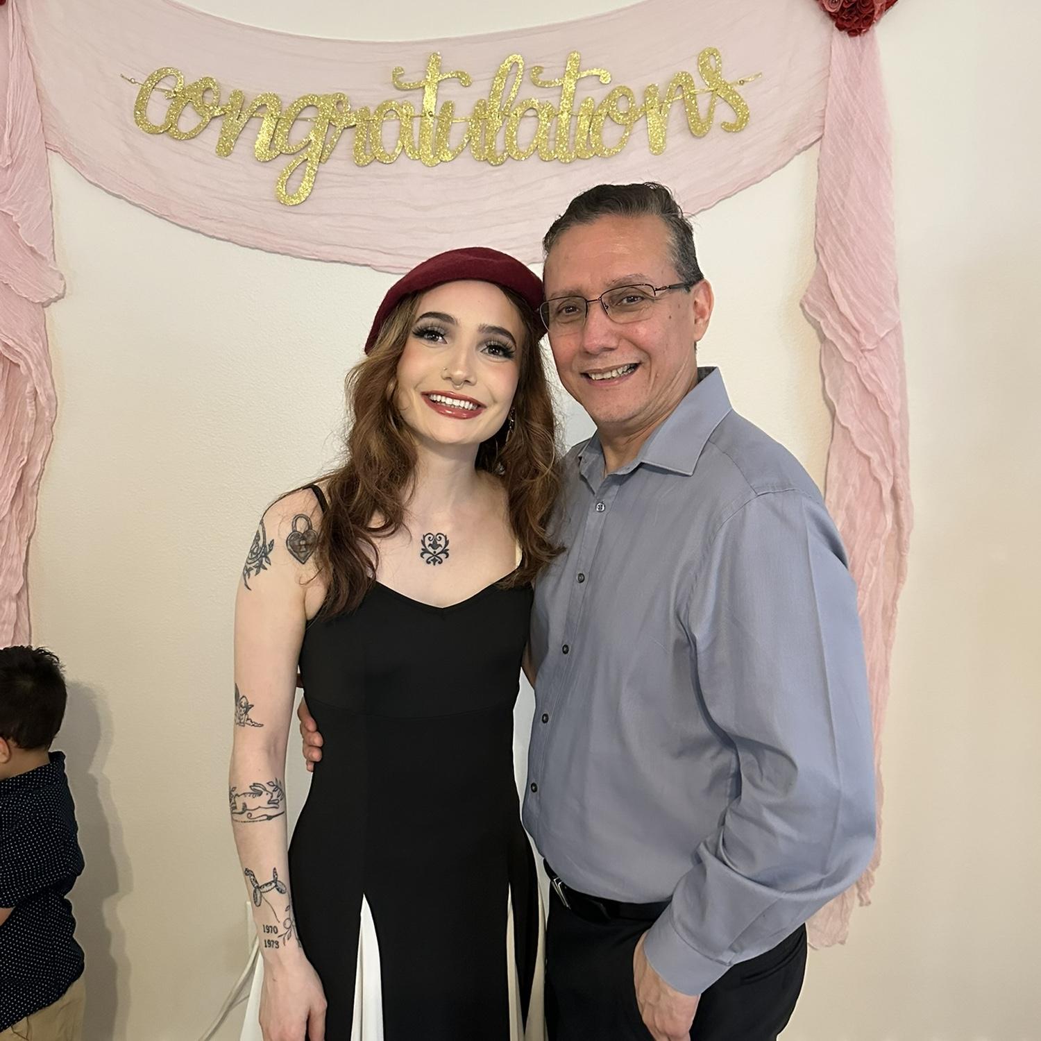 Father of the Bride and Bride