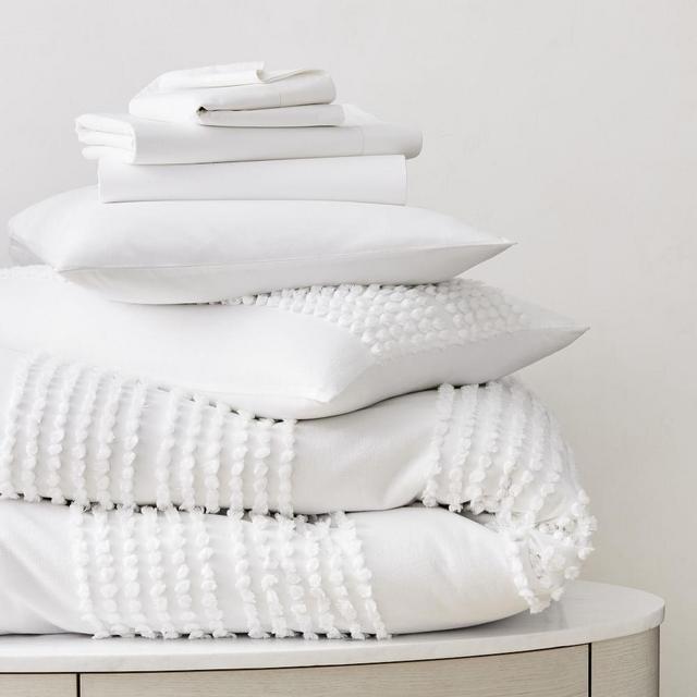 Candlewick & Organic Washed Cotton Percale Starter Bedding Set