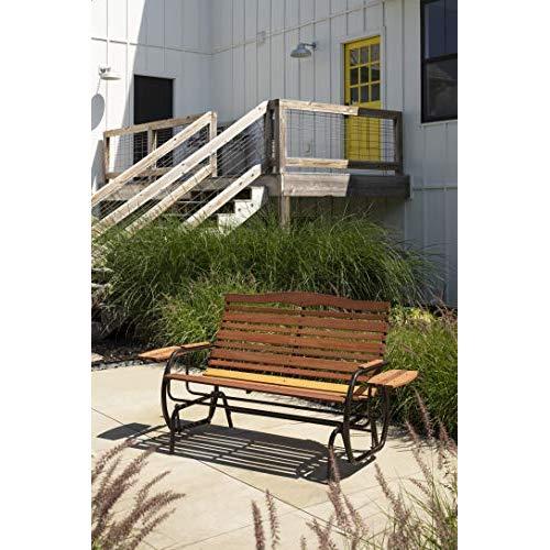 Jack Post CG-12Z Country Garden Double Glider with Trays, Bronze