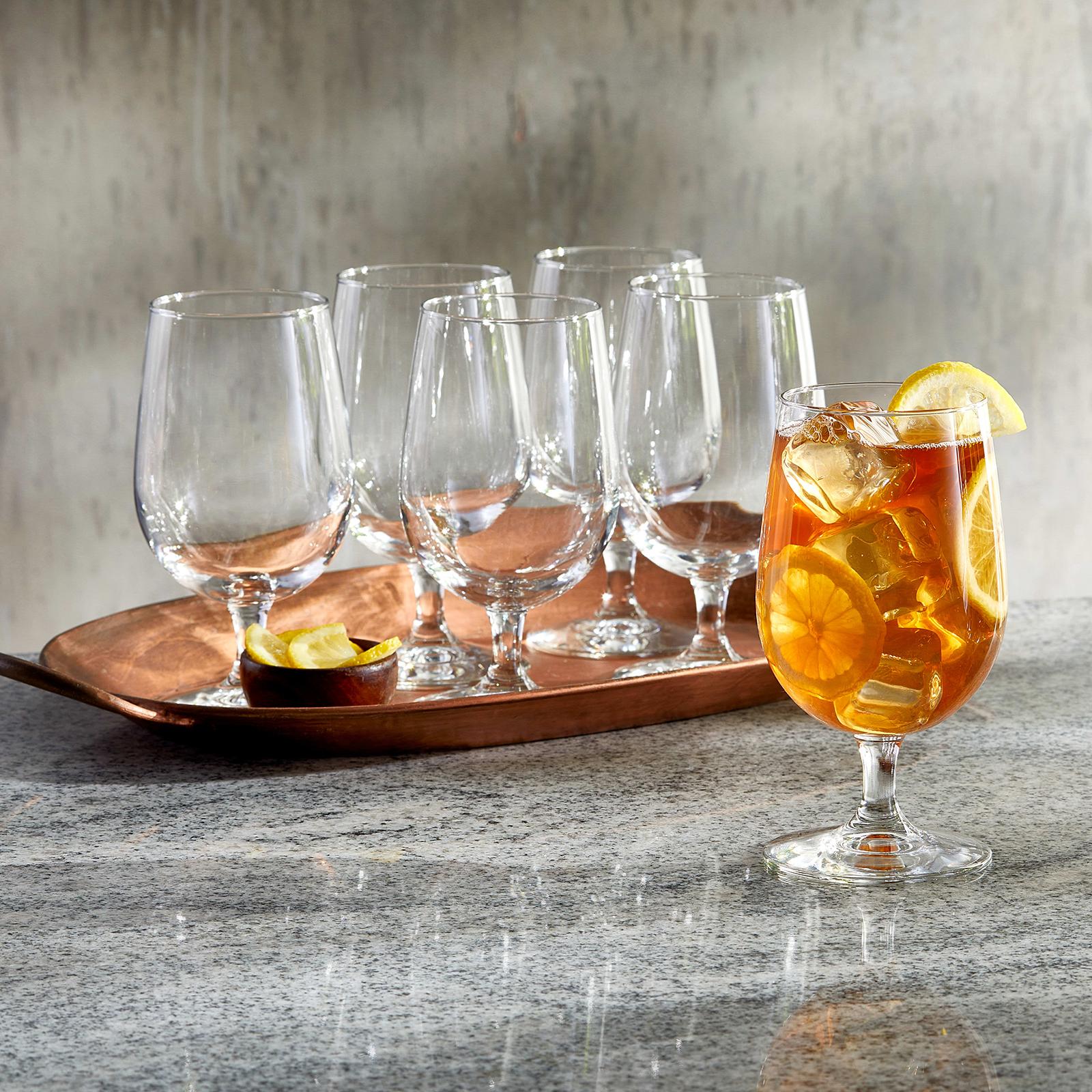 Libbey Hammered Stemless All-Purpose Wine Glasses (Set of 8)