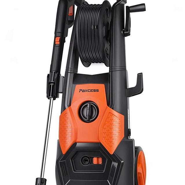 PAXCESS Electric Pressure Washer 2150 PSI 1.85 GPM High Pressure Power Washer Machine with All-in-One Nozzle, Hose Reel, Detergent Tank Best for Cleaning Homes/Buildings/Cars, Decks, Driveways, Patios