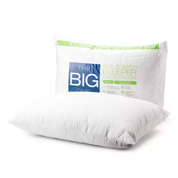 The Big One® Quilted Back & Stomach Sleeper Bed Pillow King Size