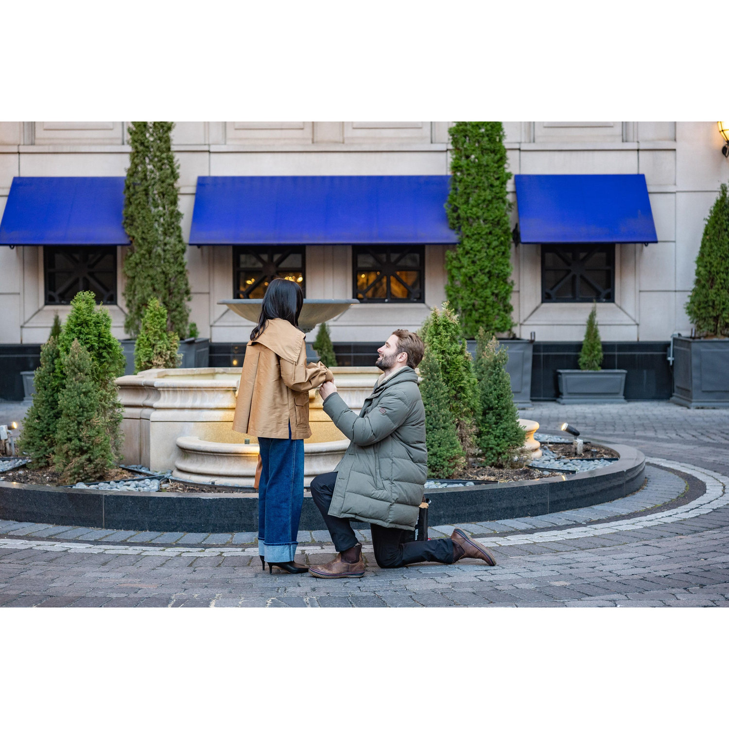 alec proposed at the waldorf astoria chicago!