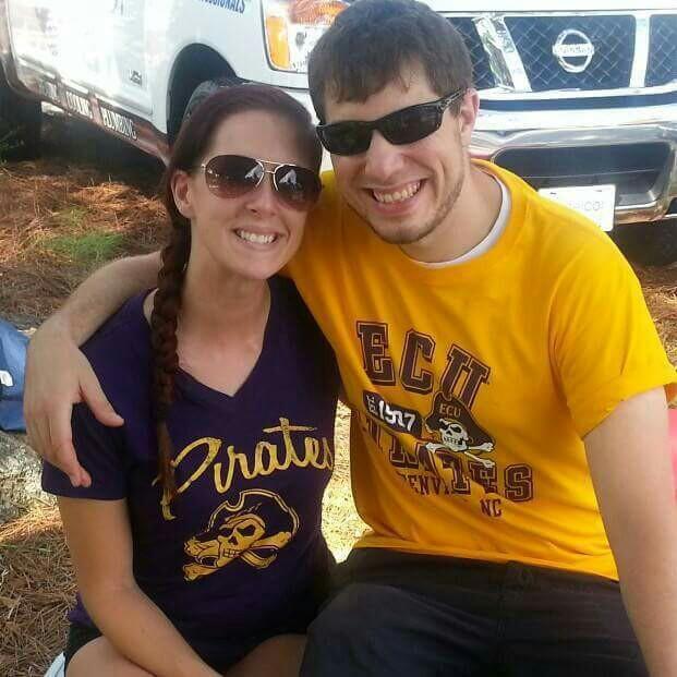 one of many ECU tailgate parties