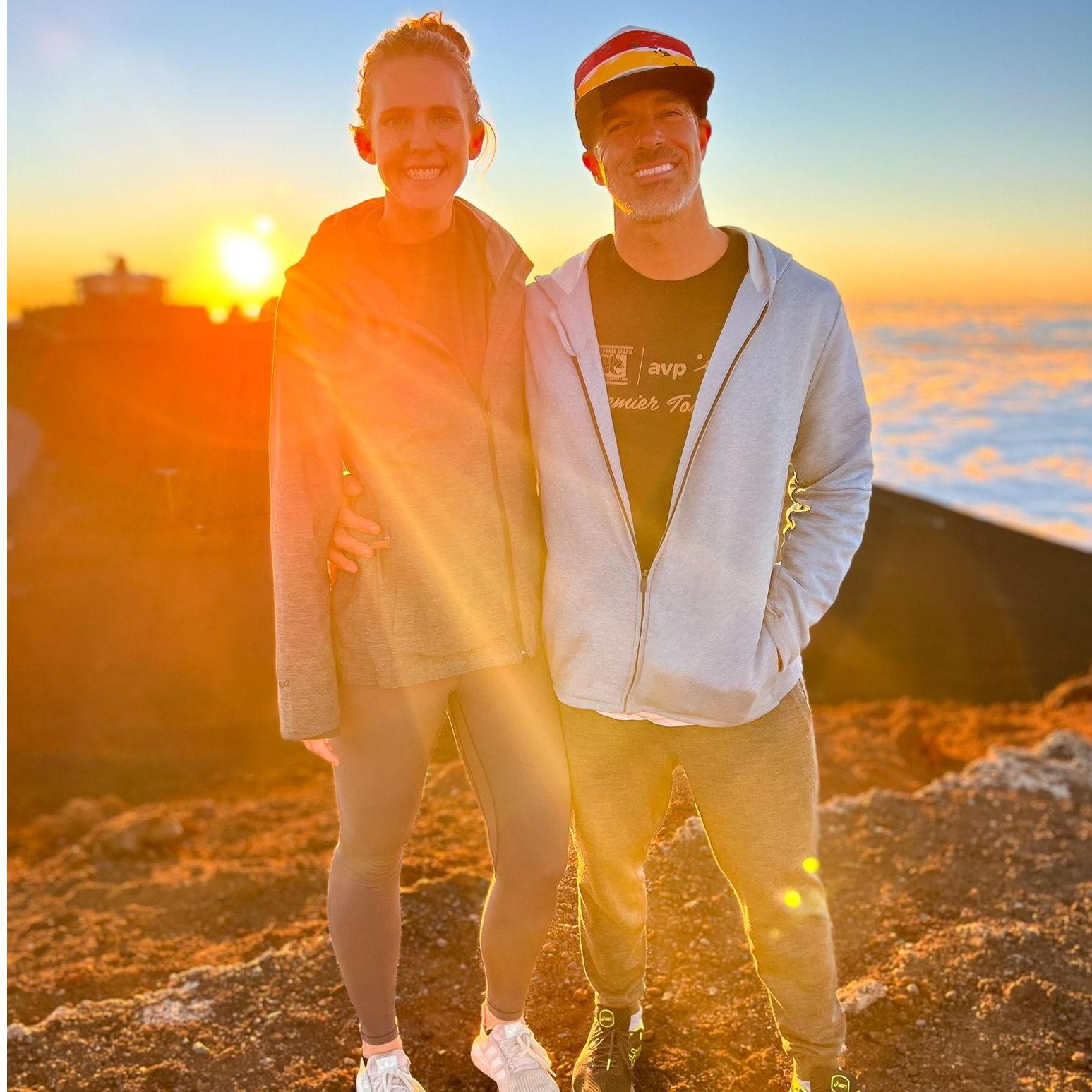 Sunset at Haleakalā on our first trip to Maui