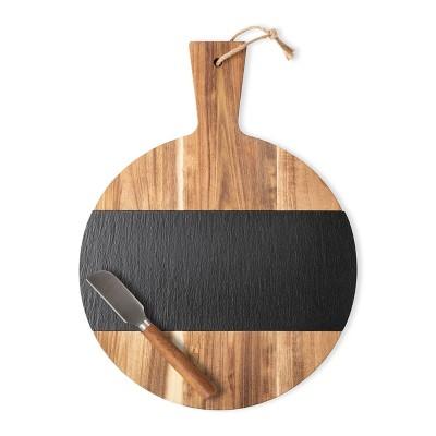 Cathy's Concepts 11.5" x 15.4" Wood Serving Board with Cheese Knife