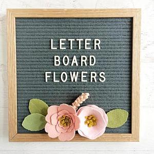 Felt Letter Board Flowers