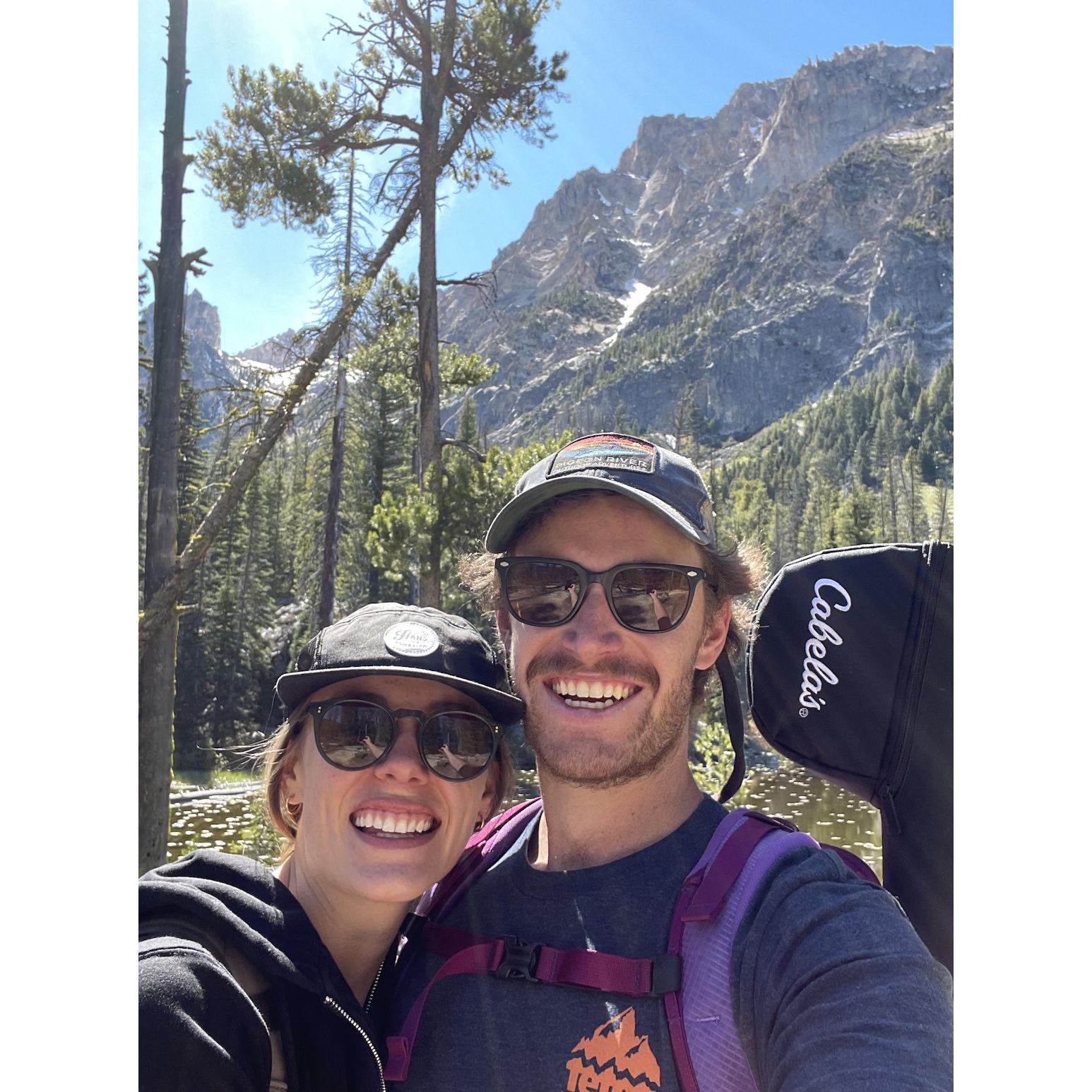 2nd Year Anniversary trip hiking at Red Fish Lake, Idaho