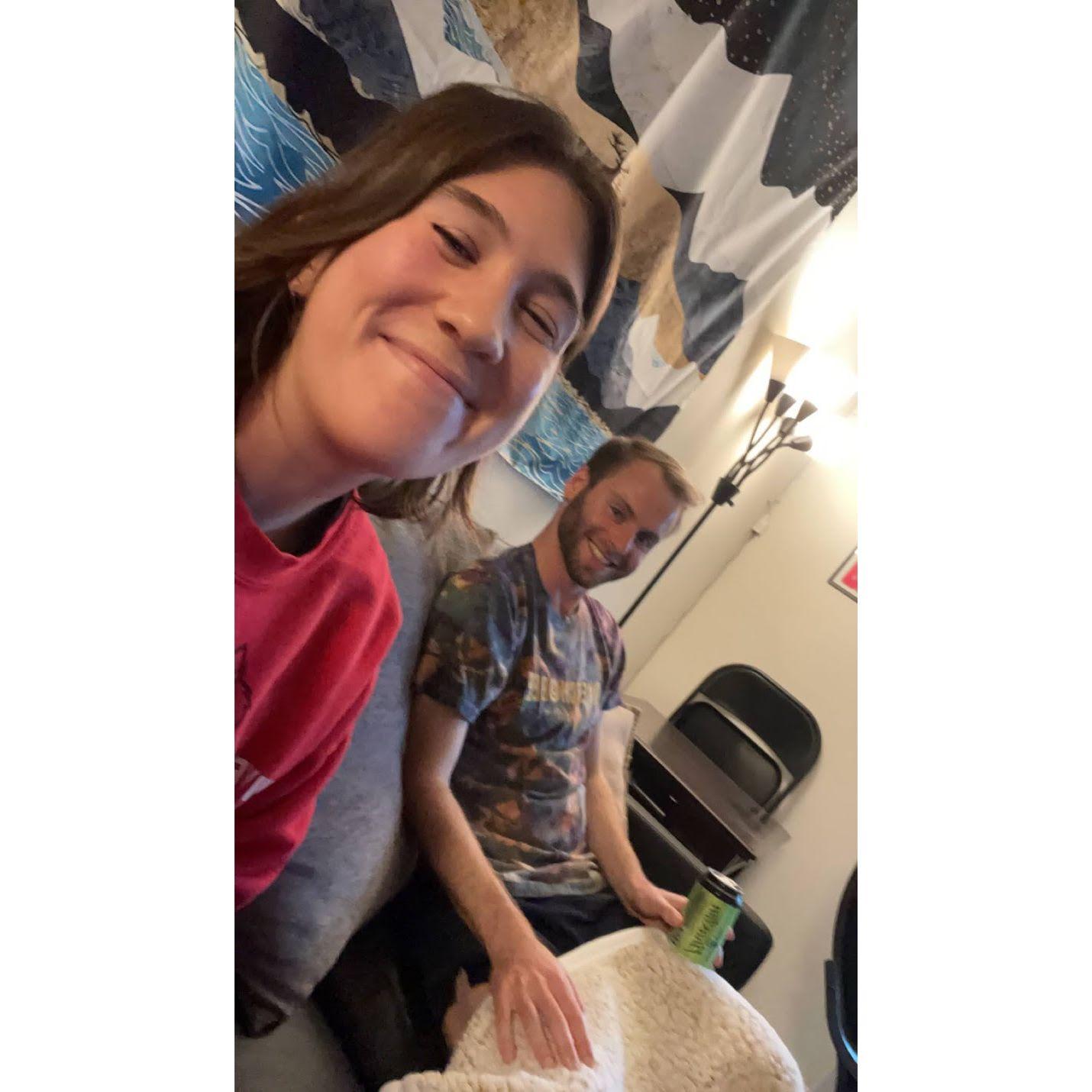 Our first picture together: 4/28/22