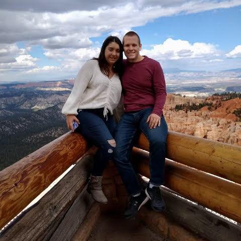Bryce Canyon, in the spot that we got engaged a few month prior!