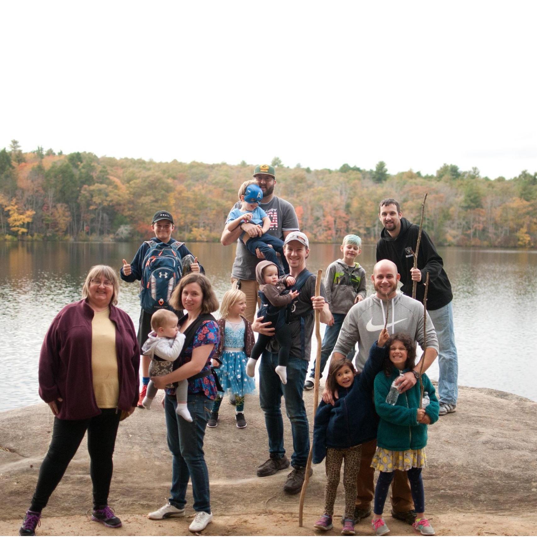 Hiking at Beach Pond