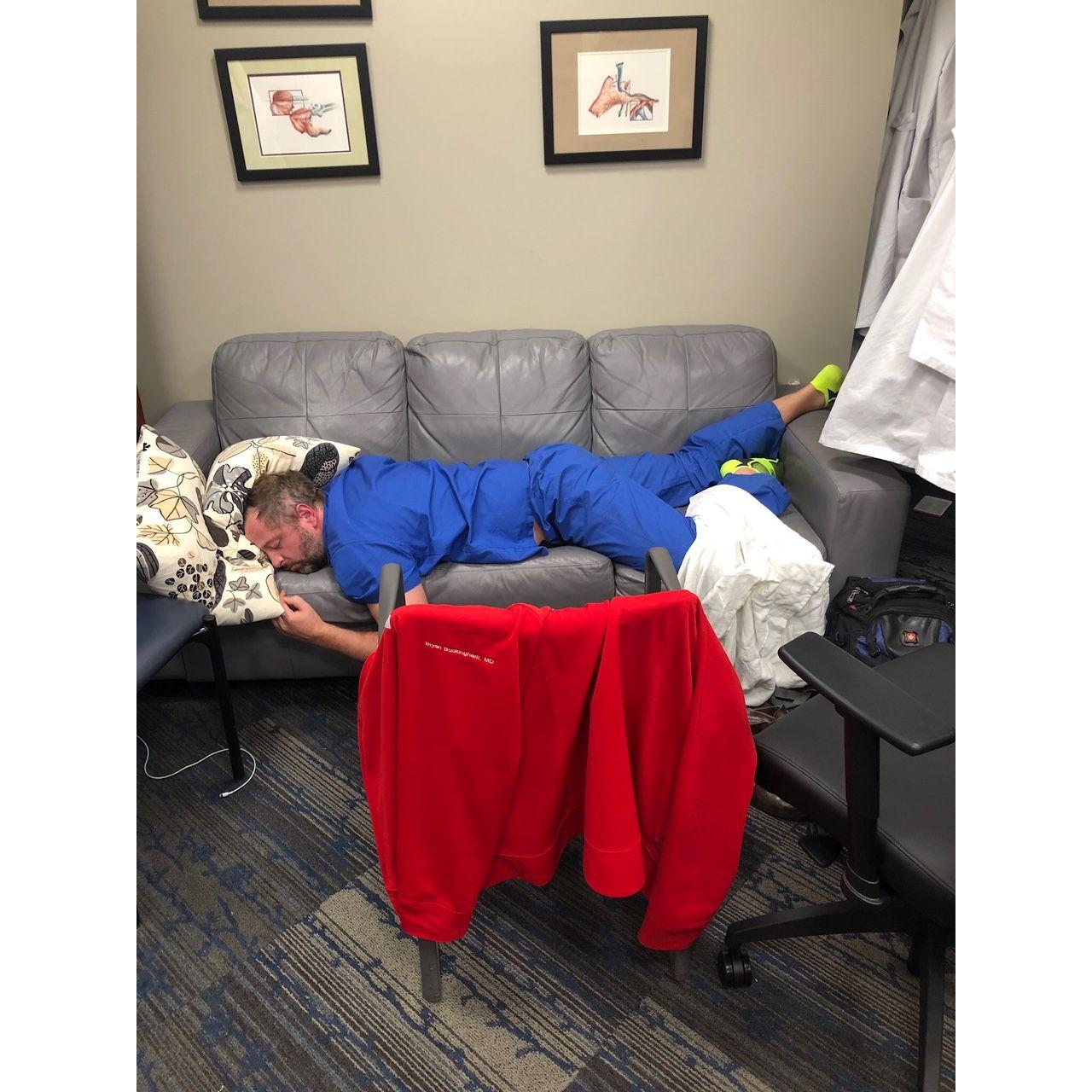 A typical day at work for Bryan