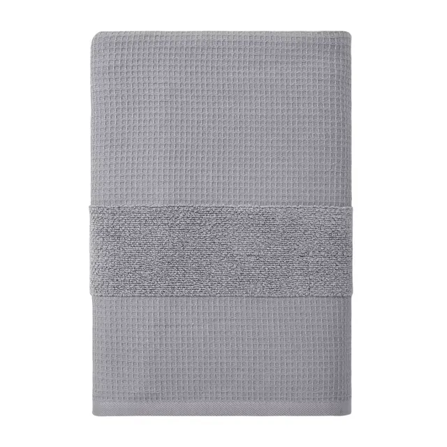 Haven™ Organic Cotton Waffle & Terry Bath Sheet in Sharkskin