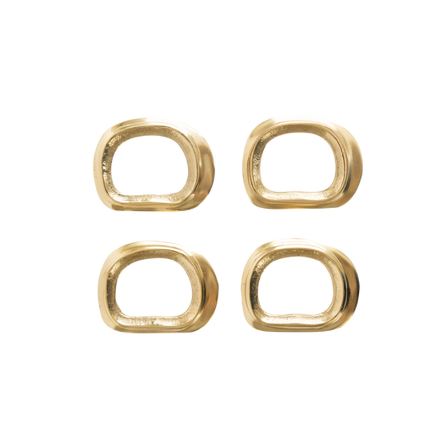 Gilford Brass Napkin Rings (Set of 4)