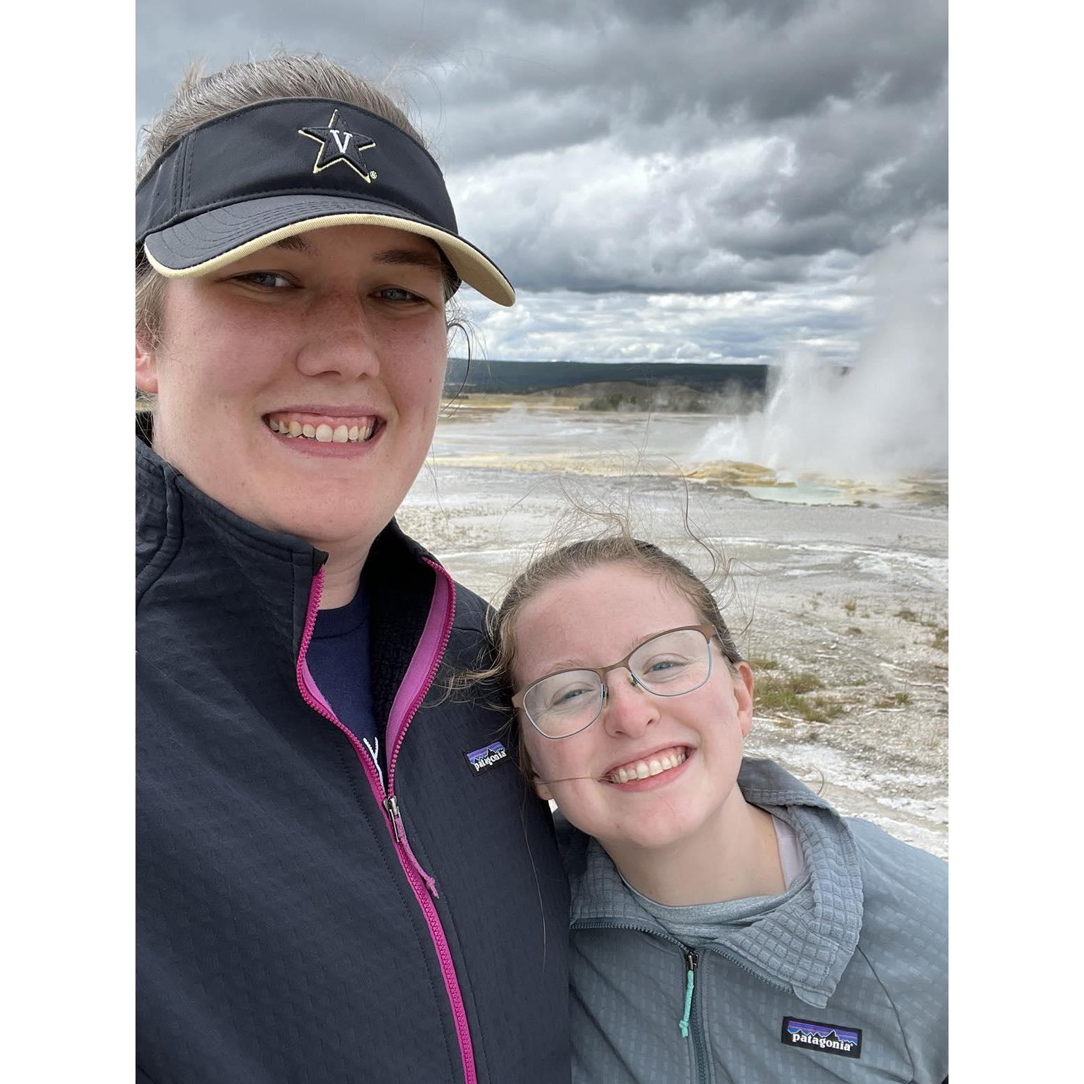 We spent a week in Yellowstone National Park in September 2023, seeing bison, geysers, hot springs, waterfalls, and more!