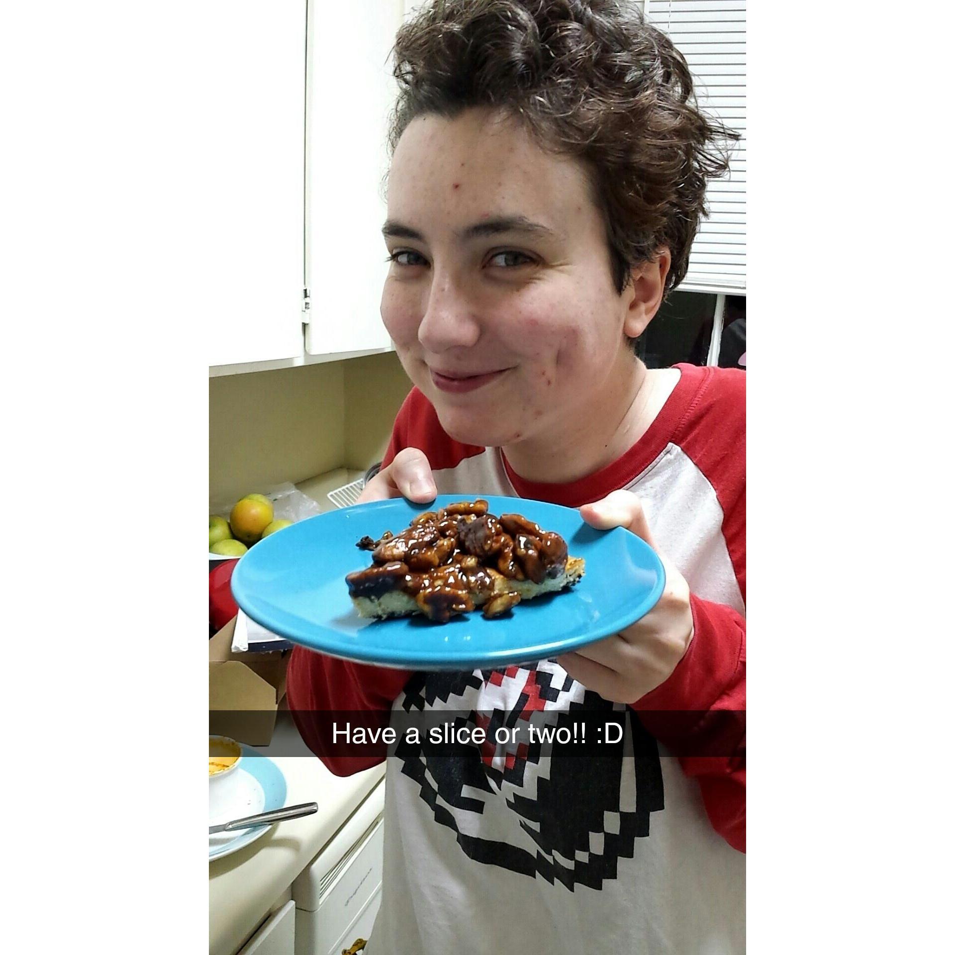 Our second Savannah apartment with homemade pecan pie! :D